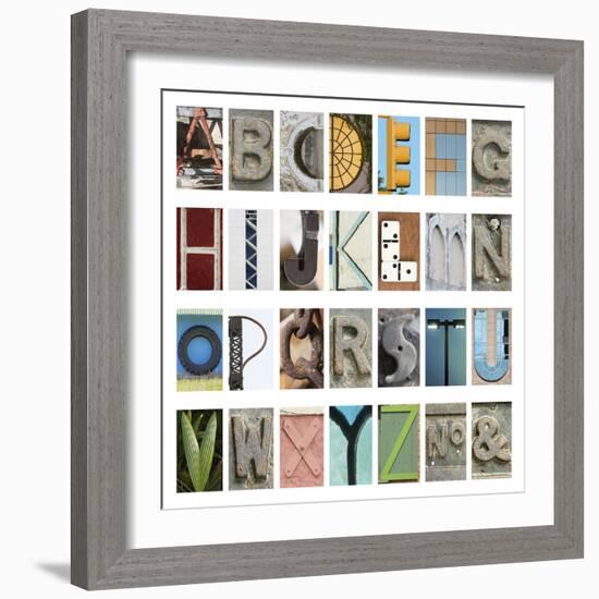 Urban Alphabet-Mike Toy-Framed Giclee Print