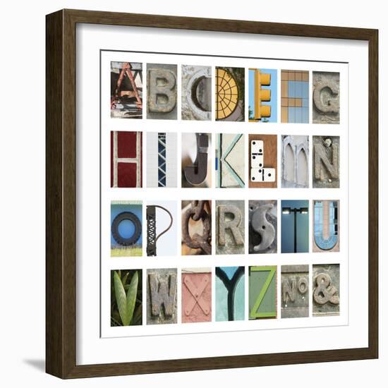 Urban Alphabet-Mike Toy-Framed Giclee Print