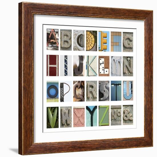 Urban Alphabet-Mike Toy-Framed Giclee Print