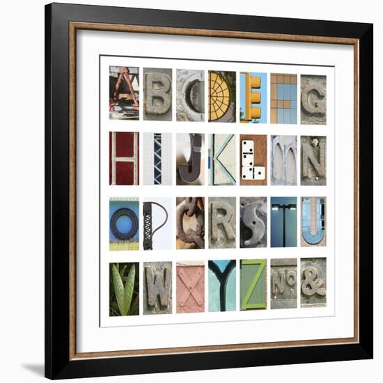 Urban Alphabet-Mike Toy-Framed Giclee Print