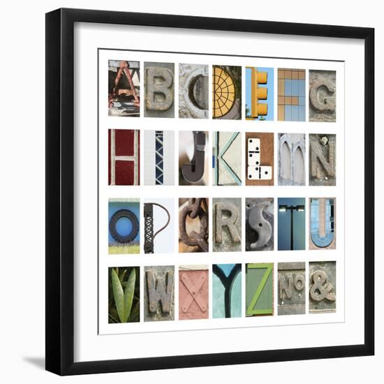 Urban Alphabet-Mike Toy-Framed Giclee Print