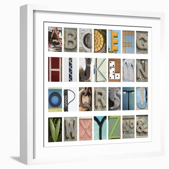 Urban Alphabet-Mike Toy-Framed Giclee Print