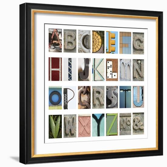 Urban Alphabet-Mike Toy-Framed Giclee Print