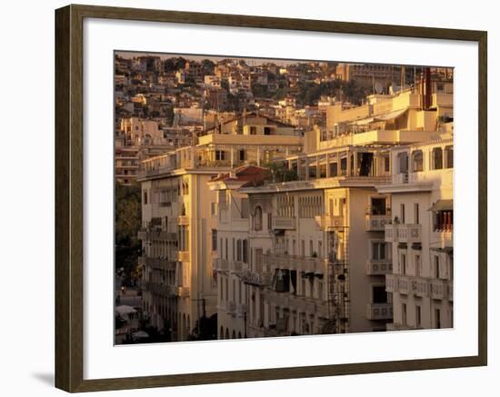 Urban Apartment Buildings in Greece-Walter Bibikow-Framed Photographic Print