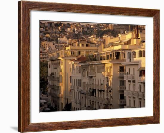 Urban Apartment Buildings in Greece-Walter Bibikow-Framed Photographic Print