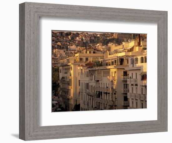 Urban Apartment Buildings in Greece-Walter Bibikow-Framed Photographic Print