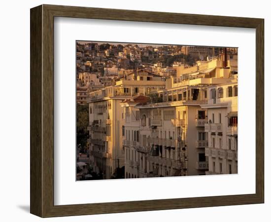 Urban Apartment Buildings in Greece-Walter Bibikow-Framed Photographic Print