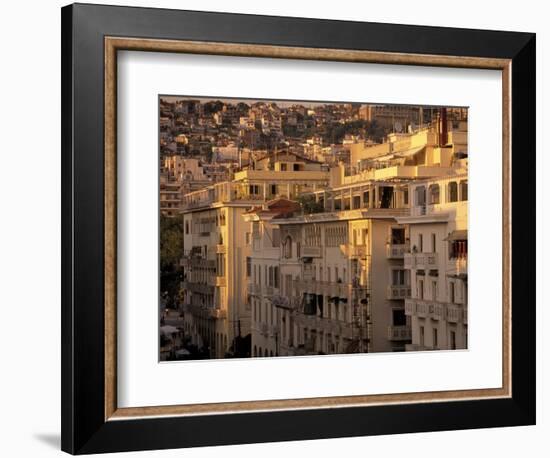 Urban Apartment Buildings in Greece-Walter Bibikow-Framed Photographic Print