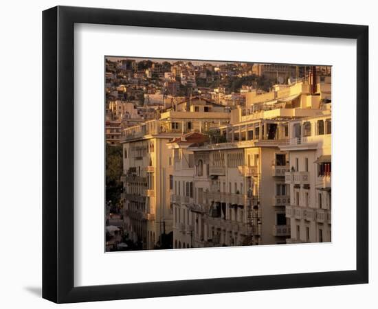 Urban Apartment Buildings in Greece-Walter Bibikow-Framed Photographic Print