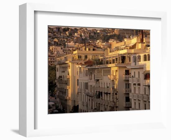 Urban Apartment Buildings in Greece-Walter Bibikow-Framed Photographic Print