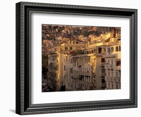 Urban Apartment Buildings in Greece-Walter Bibikow-Framed Photographic Print