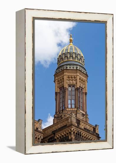 Urban City Scene in Berlin, Germany-Felipe Rodriguez-Framed Premier Image Canvas