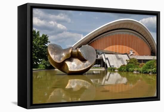 Urban City Scene in Berlin, Germany-Felipe Rodriguez-Framed Premier Image Canvas