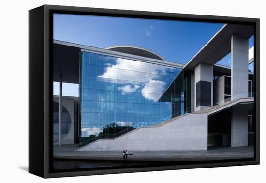 Urban City Scene in Berlin, Germany-Felipe Rodriguez-Framed Premier Image Canvas