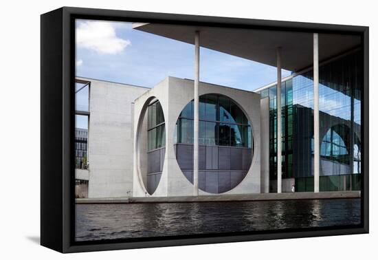 Urban City Scene in Berlin, Germany-Felipe Rodriguez-Framed Premier Image Canvas