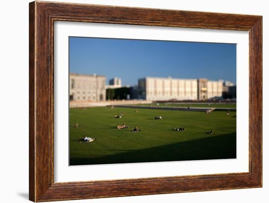 Urban City Scene in Berlin, Germany-Felipe Rodriguez-Framed Photographic Print