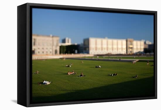 Urban City Scene in Berlin, Germany-Felipe Rodriguez-Framed Premier Image Canvas