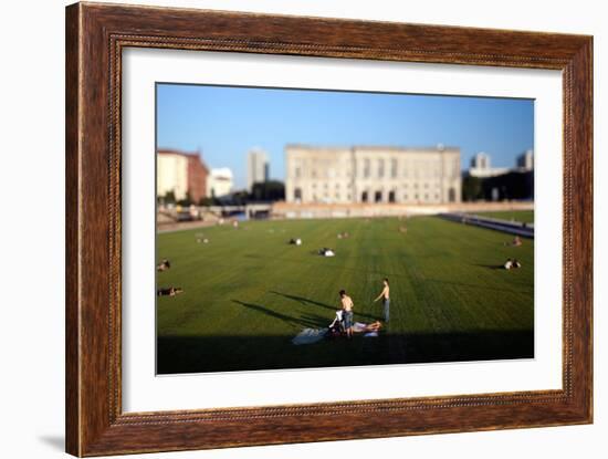 Urban City Scene in Berlin, Germany-Felipe Rodriguez-Framed Photographic Print