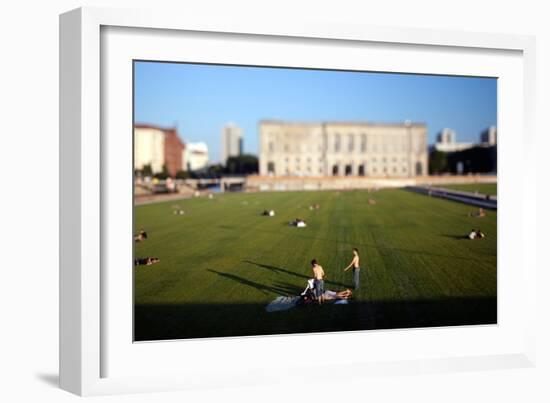 Urban City Scene in Berlin, Germany-Felipe Rodriguez-Framed Photographic Print