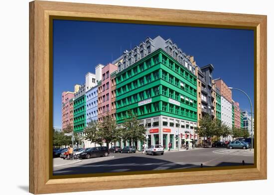 Urban City Scene in Berlin, Germany-Felipe Rodriguez-Framed Premier Image Canvas