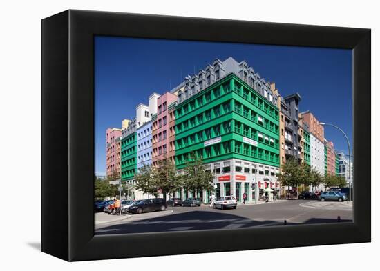 Urban City Scene in Berlin, Germany-Felipe Rodriguez-Framed Premier Image Canvas