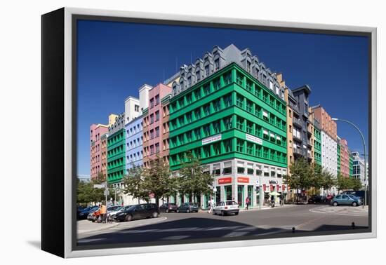 Urban City Scene in Berlin, Germany-Felipe Rodriguez-Framed Premier Image Canvas