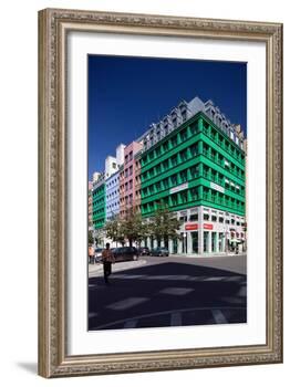 Urban City Scene in Berlin, Germany-Felipe Rodriguez-Framed Photographic Print