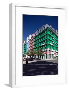 Urban City Scene in Berlin, Germany-Felipe Rodriguez-Framed Photographic Print