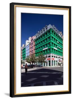 Urban City Scene in Berlin, Germany-Felipe Rodriguez-Framed Photographic Print