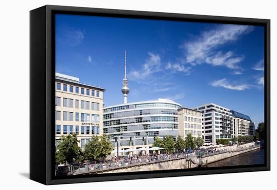 Urban City Scene in Berlin, Germany-Felipe Rodriguez-Framed Premier Image Canvas