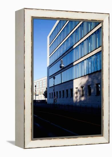 Urban City Scene in Berlin, Germany-Felipe Rodriguez-Framed Premier Image Canvas