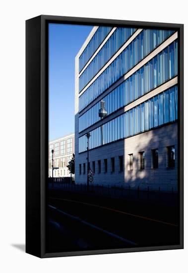 Urban City Scene in Berlin, Germany-Felipe Rodriguez-Framed Premier Image Canvas