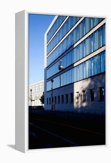 Urban City Scene in Berlin, Germany-Felipe Rodriguez-Framed Premier Image Canvas