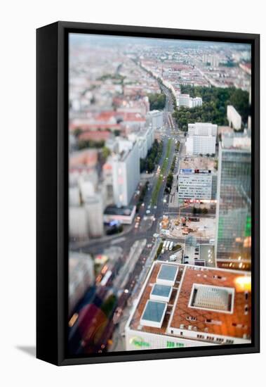 Urban City Scene in Berlin, Germany-Felipe Rodriguez-Framed Premier Image Canvas