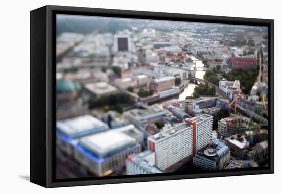 Urban City Scene in Berlin, Germany-Felipe Rodriguez-Framed Premier Image Canvas