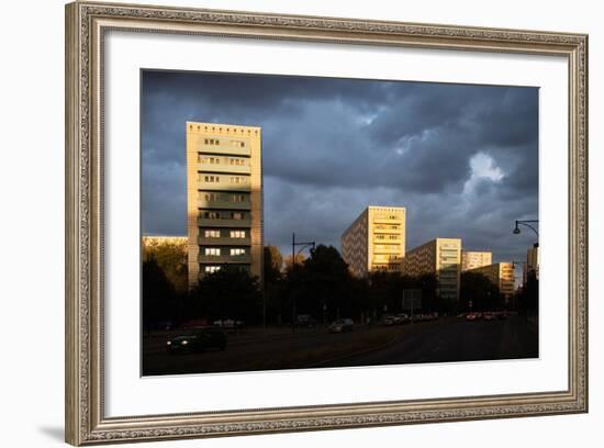 Urban City Scene in Berlin, Germany-Felipe Rodriguez-Framed Photographic Print