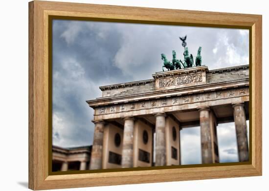 Urban City Scene in Berlin, Germany-Felipe Rodriguez-Framed Premier Image Canvas
