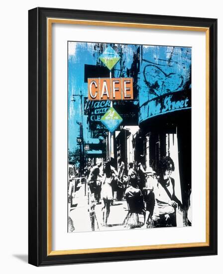 Urban Collage Street Scene-Deanna Fainelli-Framed Art Print