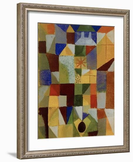 Urban Composition with Yellow Windows-Paul Klee-Framed Giclee Print