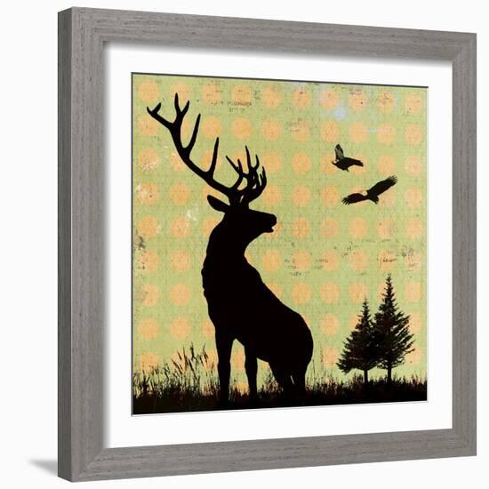 Urban Deer I-Hens Teeth-Framed Giclee Print