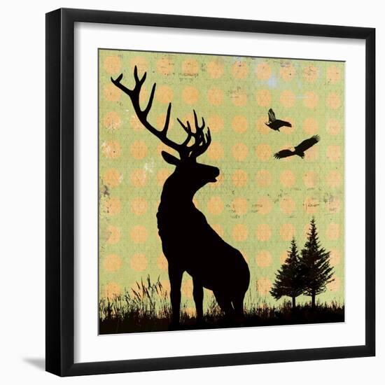 Urban Deer I-Hens Teeth-Framed Giclee Print