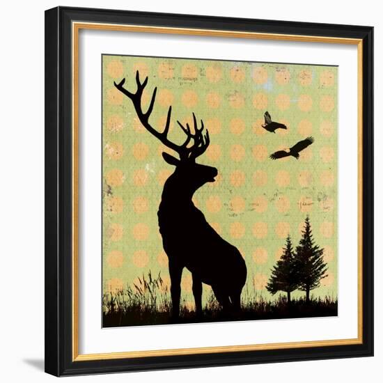 Urban Deer I-Hens Teeth-Framed Giclee Print