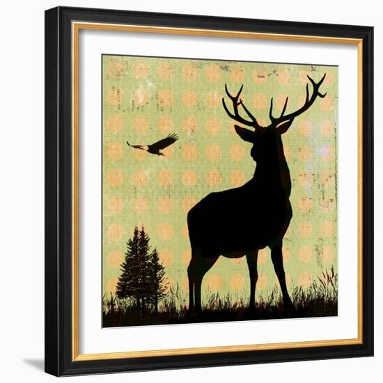 Urban Deer II-Hens Teeth-Framed Giclee Print