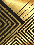 Black And Gold Geometric Lines 2-Urban Epiphany-Art Print