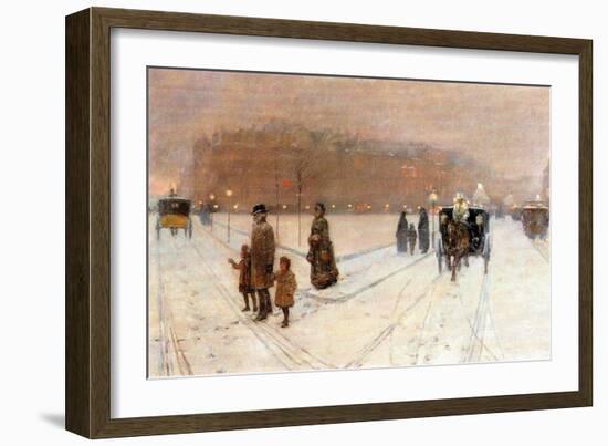 Urban Fairy Tale-Childe Hassam-Framed Premium Giclee Print