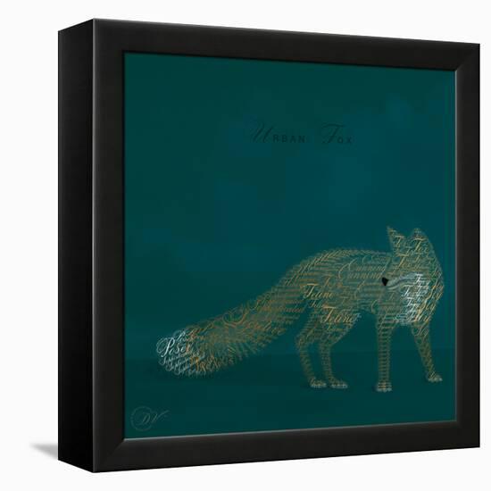 Urban Fox - Blue-Dominique Vari-Framed Stretched Canvas
