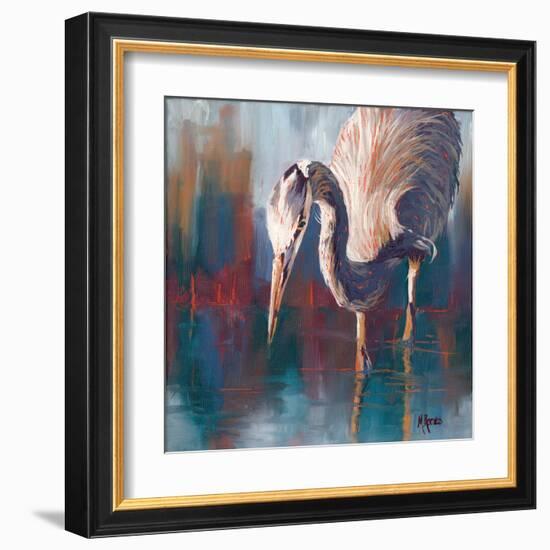 Urban Heron-Molly Reeves-Framed Art Print