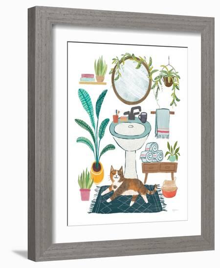 Urban Jungle Bath I-Mary Urban-Framed Art Print