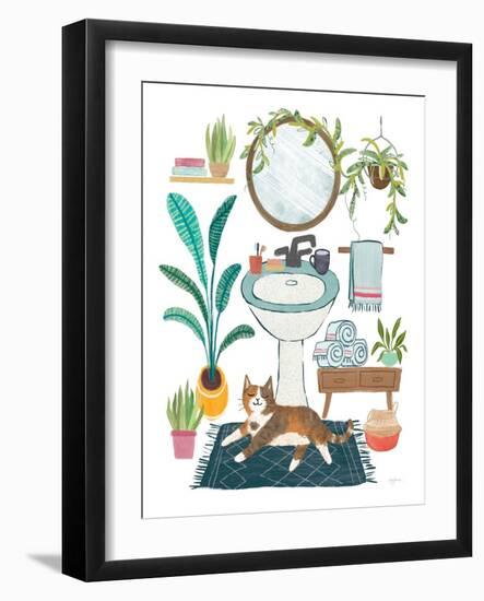 Urban Jungle Bath I-Mary Urban-Framed Art Print