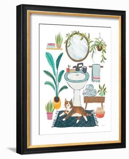 Urban Jungle Bath I-Mary Urban-Framed Art Print